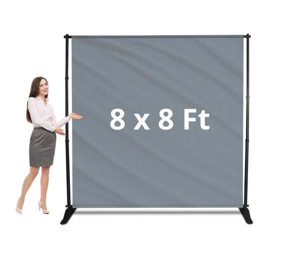 8x8 Backdrop Banner & Stand