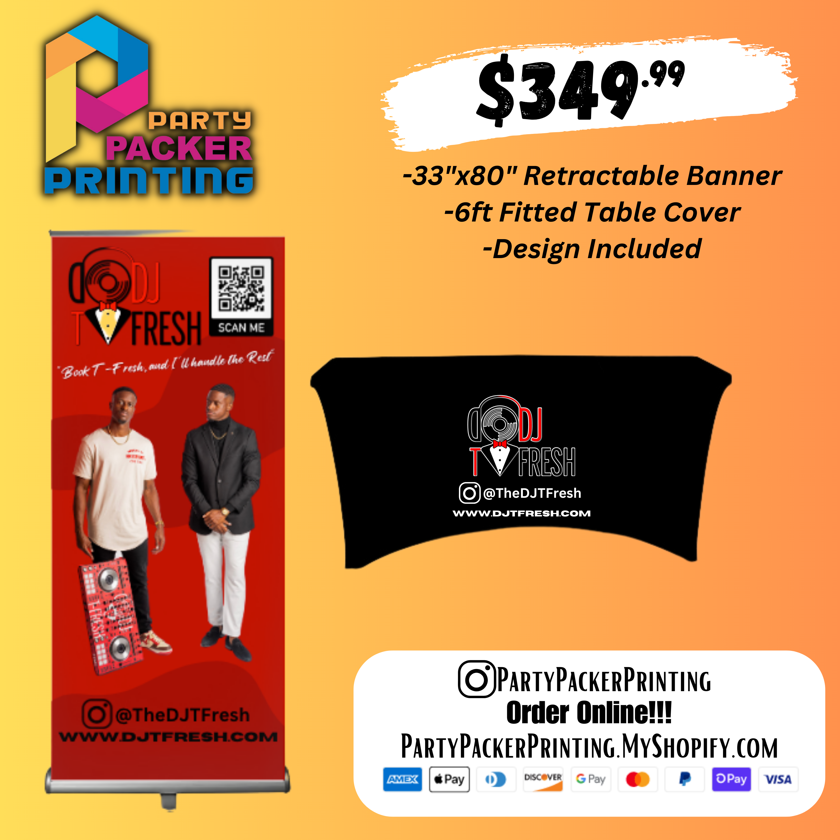 Retractable Banner & Table Cover